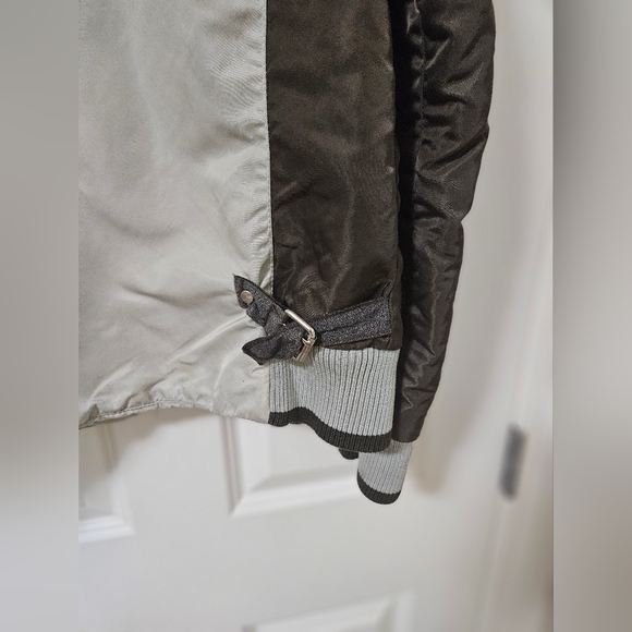 Energie Nylon Medium Bomber Fall/winter Jacket White Brown Blue Designer… - Picture 2 of 15